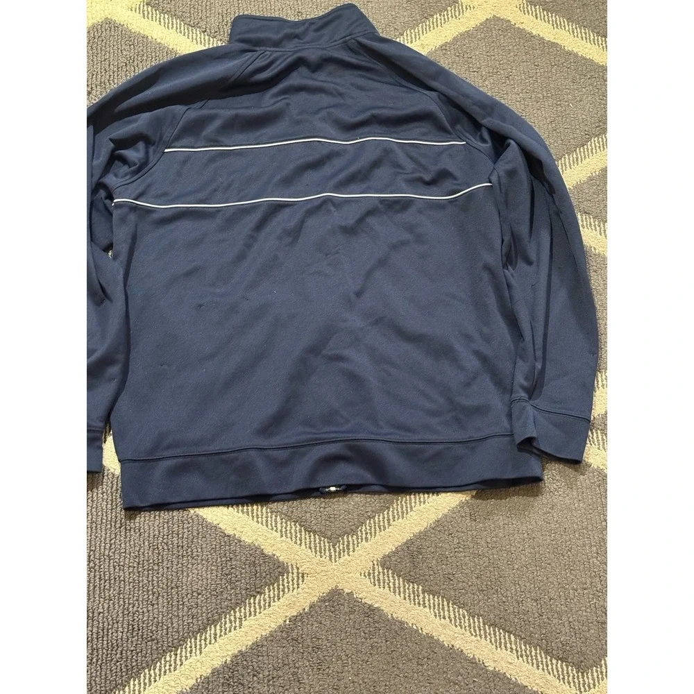 Vintage Y2K Nike Windbreaker Track Jacket Men's XXL Navy Full Zip Mesh Lined 00s